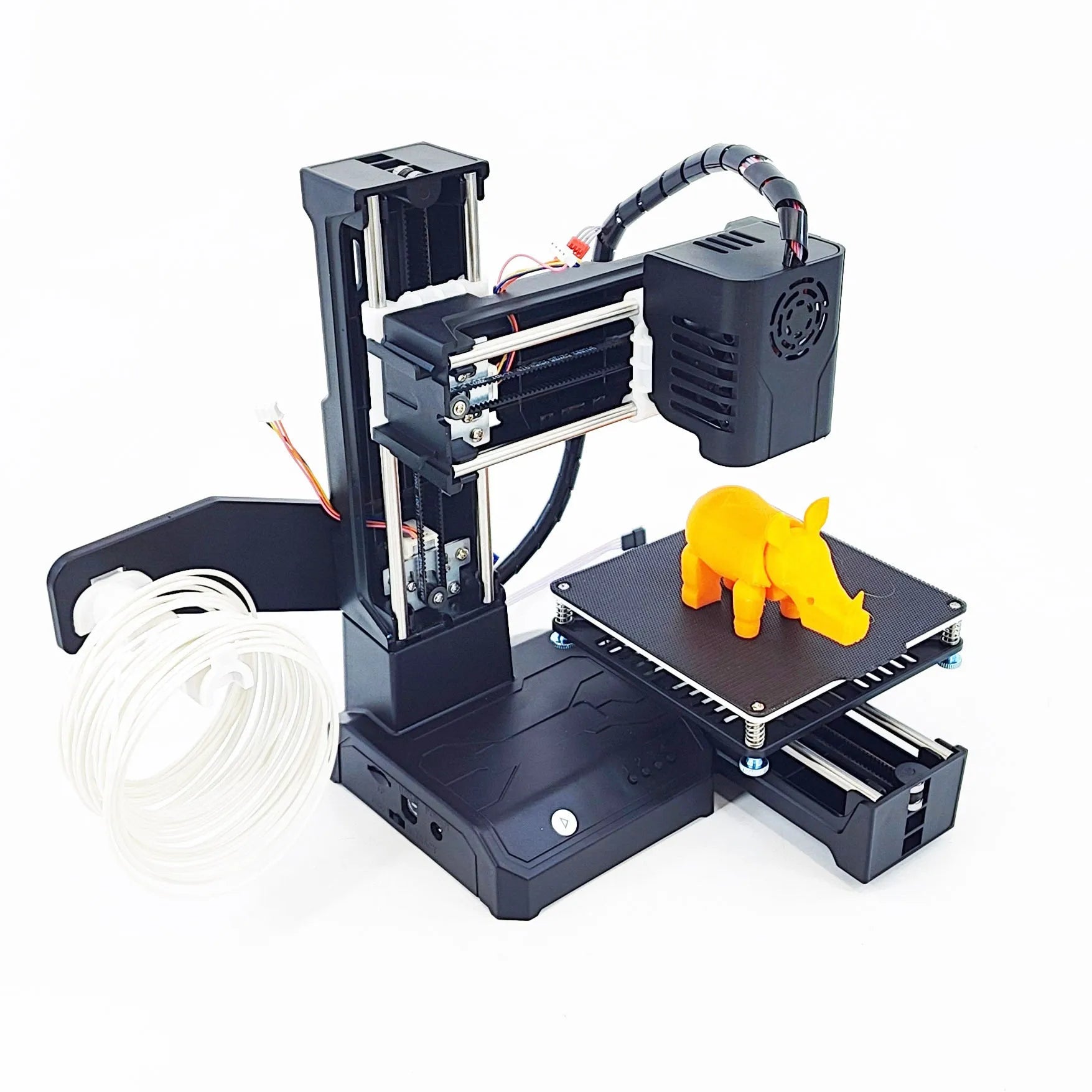 K9 New Mini 3D Printer with 100x100mm build area and 0.4mm nozzle for PLA filament printing