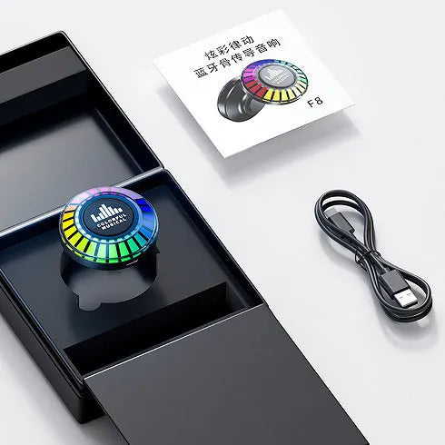 Voice control Bluetooth LED atmosphere lamp with polar light effects and compact 3.1cm dimensions