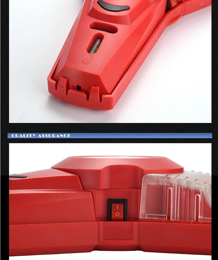 Portable red infrared laser level tool for woodworking with punching positioning function.