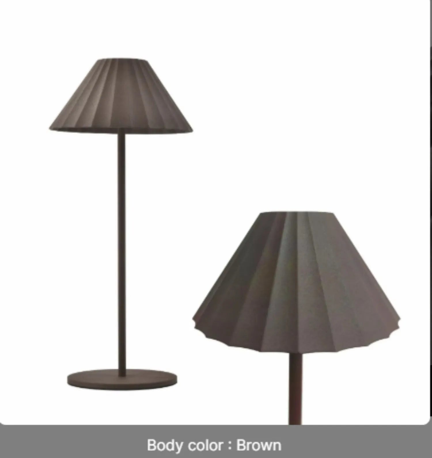 Alloy desk lamp with touch dimming controls and USB Type-C charging port