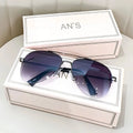 Metal frame aviator driving sunglasses with large lenses available in multiple colour combinations