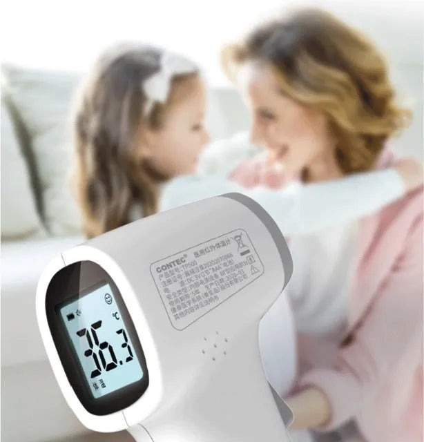 White TP500 medical infrared thermometer for non-contact forehead temperature measurement