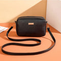 Women's PU shoulder bag with three-dimensional pocket in urban simplicity style