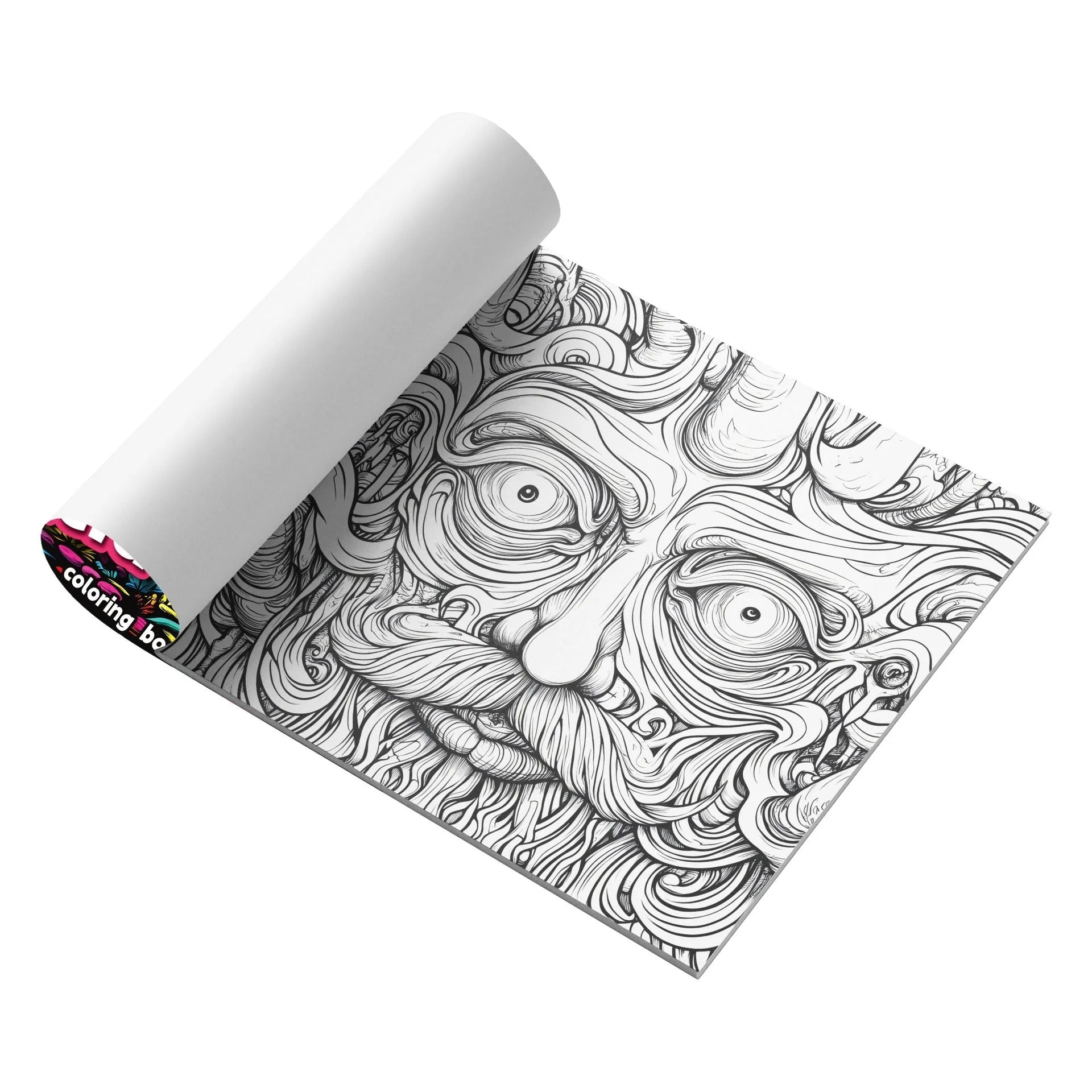 Acid tour colour painting book with paper construction measuring 200mm in length