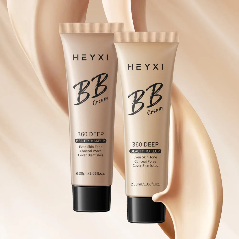 Waterproof and sweat-proof BB cream in shades 01, 02, 03, 04