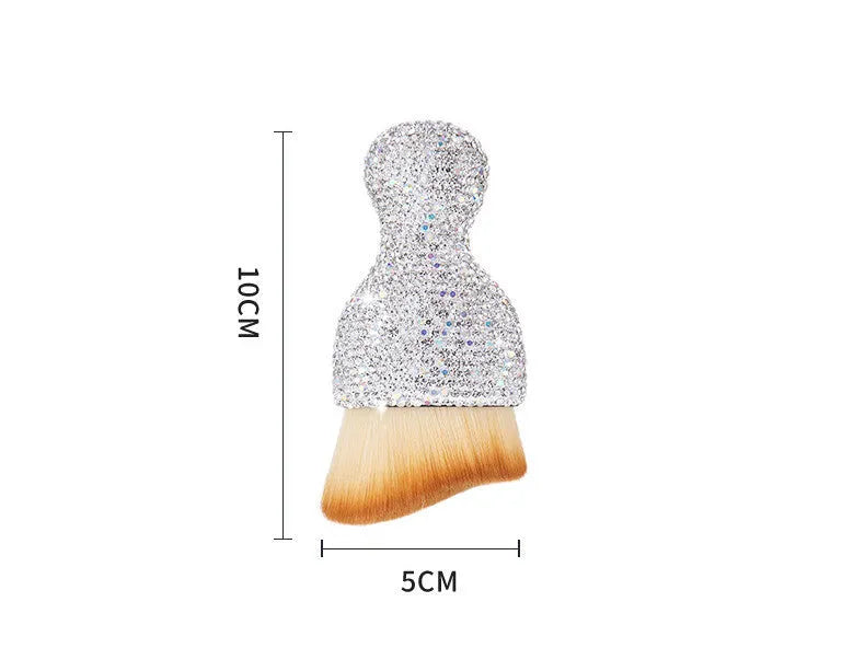 10cm car interior cleaning brush with flexible PVC bristles for dashboard and vent dust removal