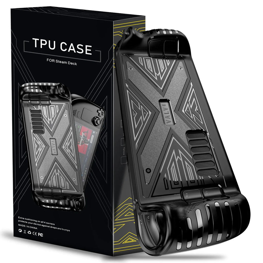 Red silicone TPU protective cover case for a handheld game console.