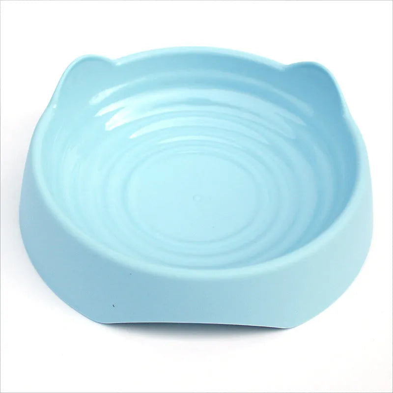 Ceramic dog slow feeder puzzle bowl in blue colour showing maze pattern design