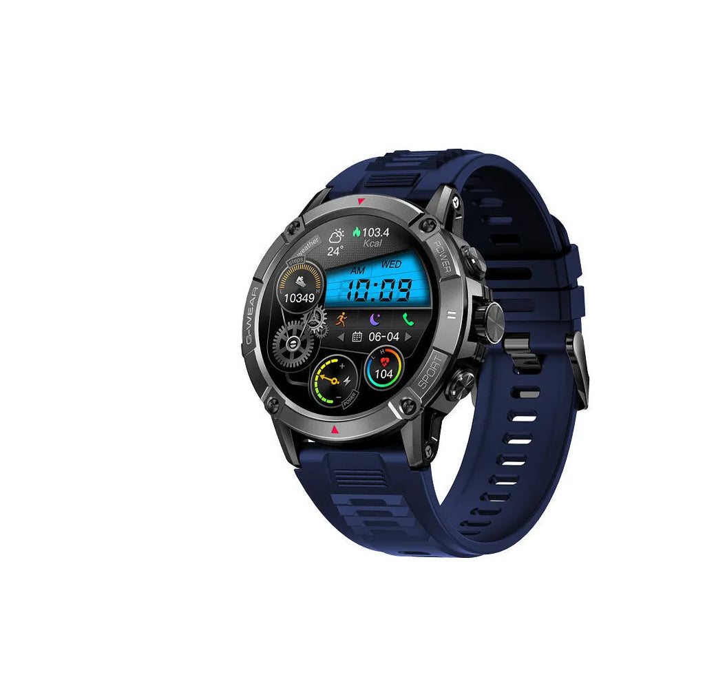 Bluetooth calling smart watch with TFT screen heart rate blood pressure oxygen monitoring sports bracelet black