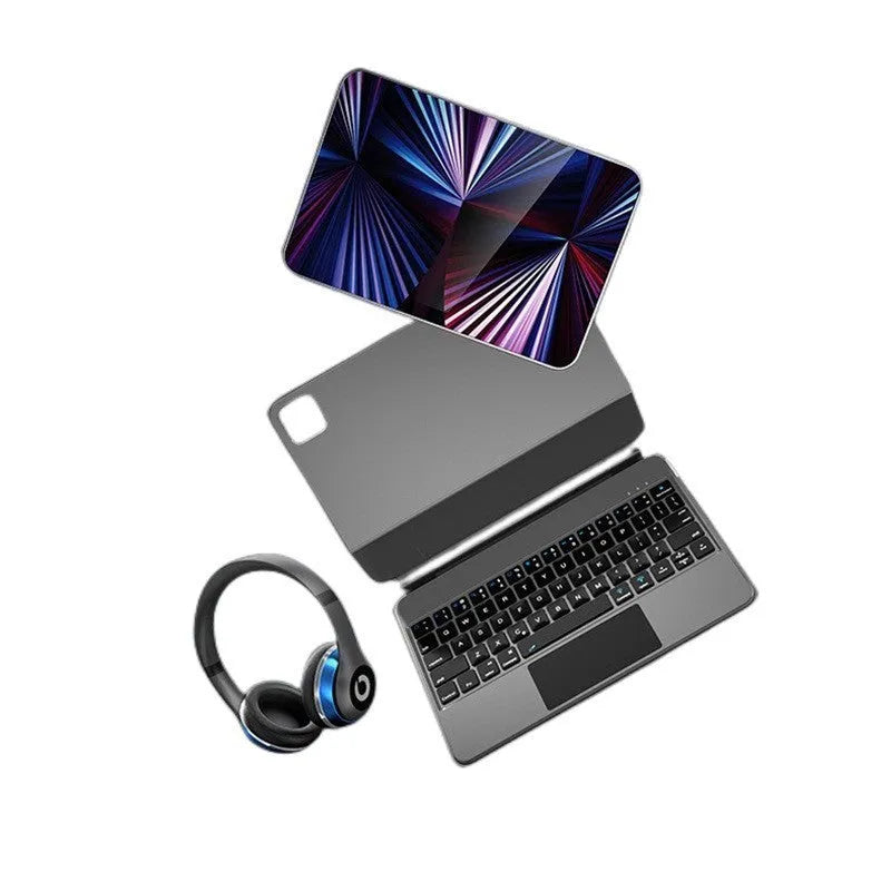 Magnetic Bluetooth keyboard with protective sleeve for 11 inch iPad tablets in multiple colour options