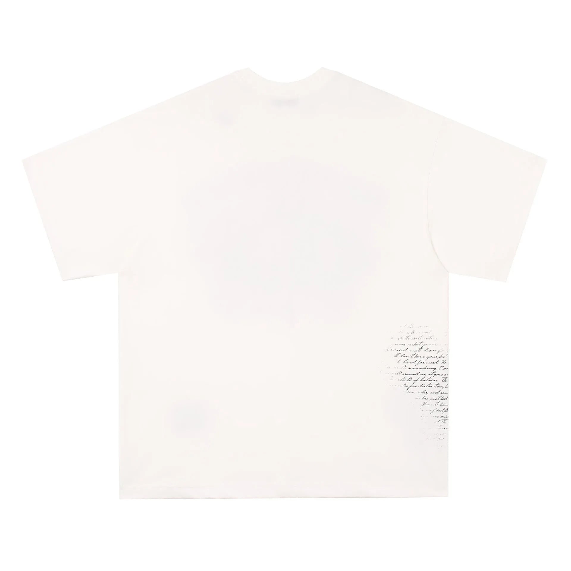 American retro hip hop gothic pure cotton T-shirt with letter pattern print in black colour