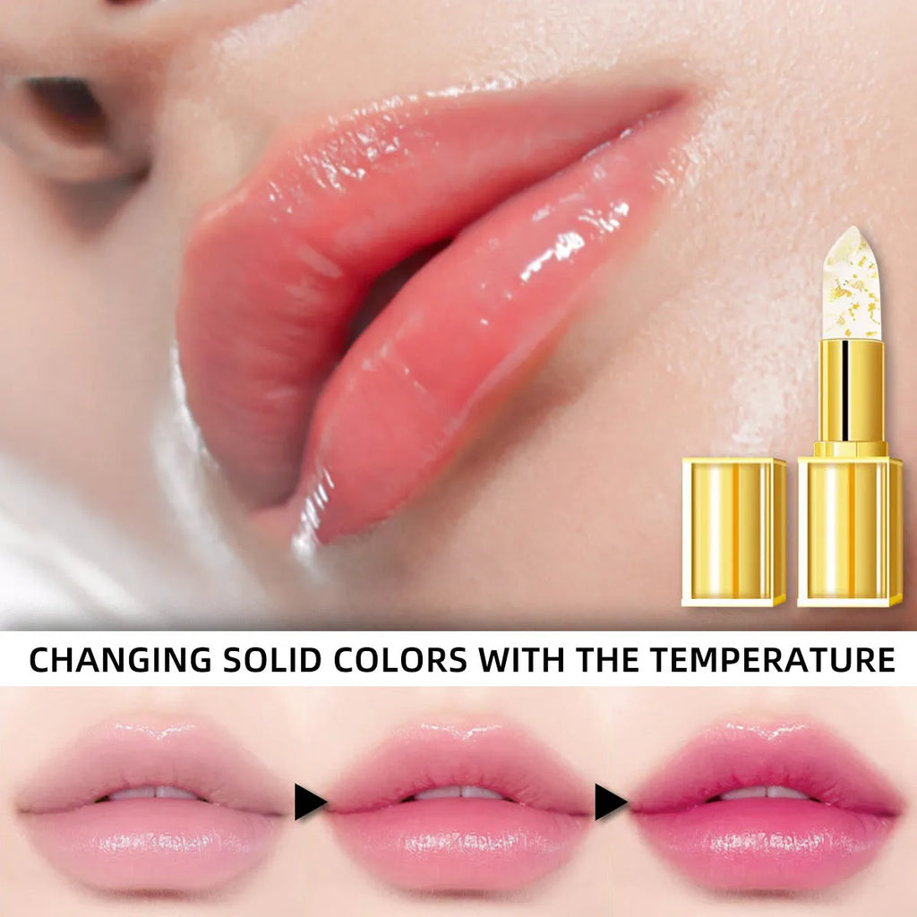 Warm colour-changing anti-smudge gilding lipstick with 3.5g content