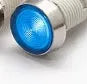 10mm stainless steel edge plastic indicator light with wire in blue colour option