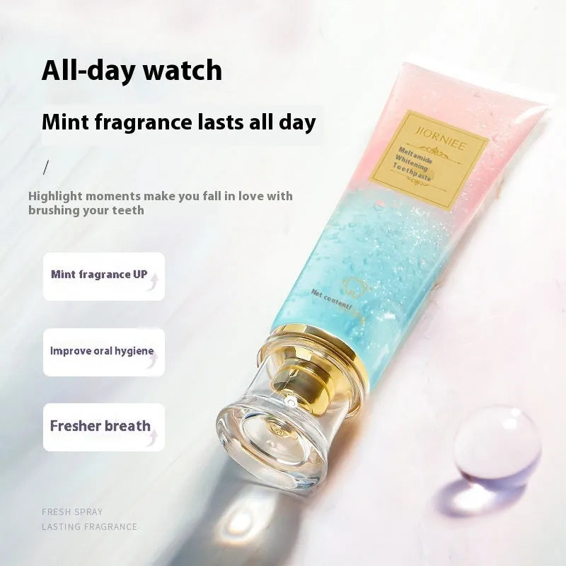 Nicotinamide dazzling white toothpaste tube with 100g net content for adult teeth whitening and cleaning