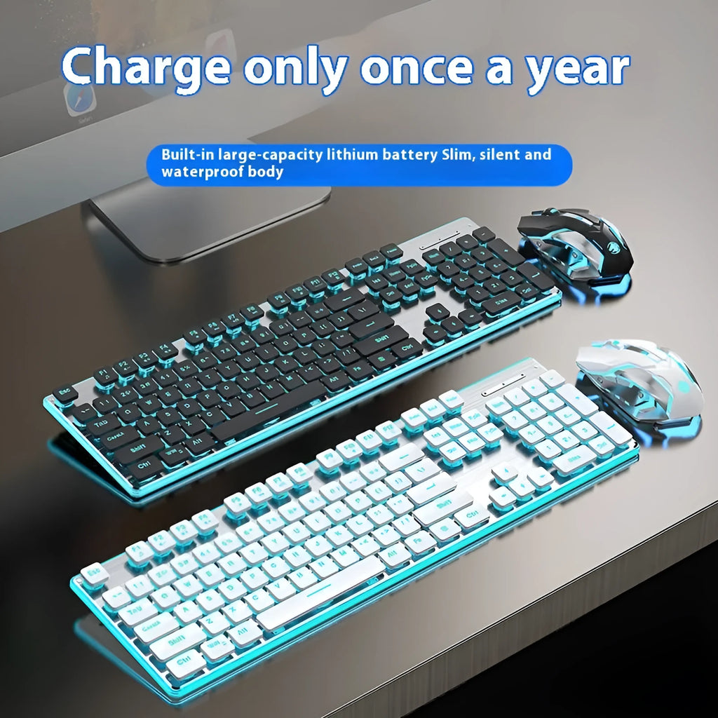 Wireless Bluetooth keyboard with backlit keys in Cherry Blossom Pink colour option