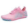 Outdoor sports shoes with lace-up front, rubber soles, and available in multiple colours