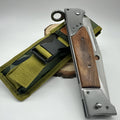 Multifunctional outdoor folding knife with high hardness blade and 11cm handle in 47 style