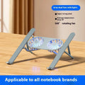 Silver aluminium alloy laptop cooling stand with twin fans in folded position