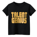 Men's black geometric print pullover top with loose fit street fashion design