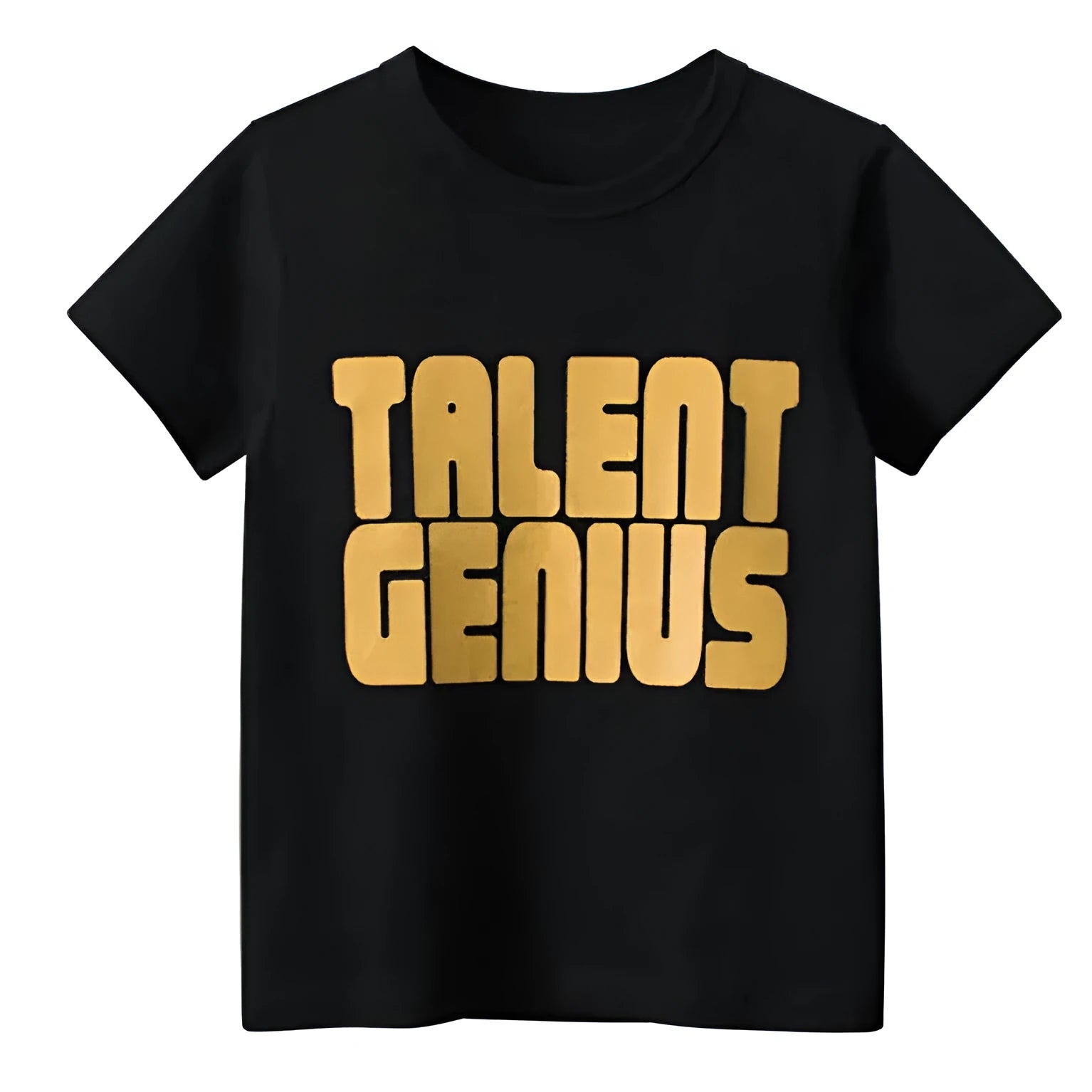 Men's black geometric print pullover top with loose fit street fashion design