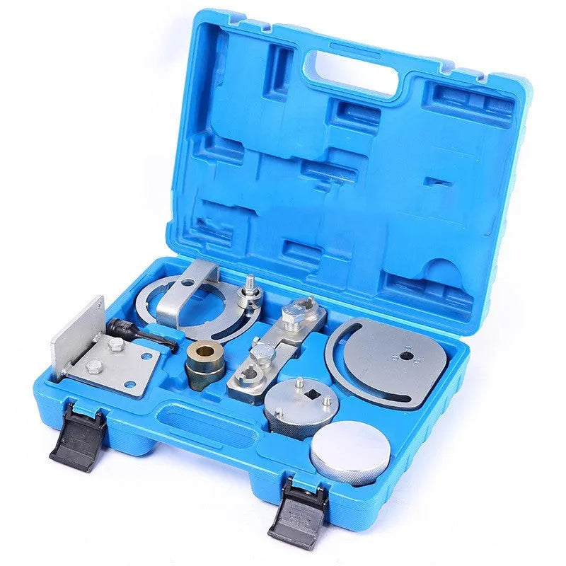 Volvo engine timing tool kit with eight carbon steel alignment tools for 3.0T 3.2L T6 engines