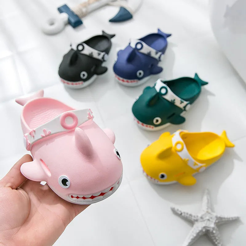 Unisex summer PVC bathroom slippers in yellow for kids and adults