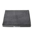 Removable cover memory foam dog mat in khaki, shown in a 90x70x10cm size.