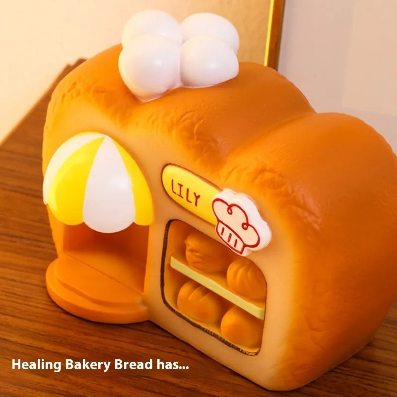 White ABS bakery Bluetooth speaker with glowing ornament design and 50mm driver