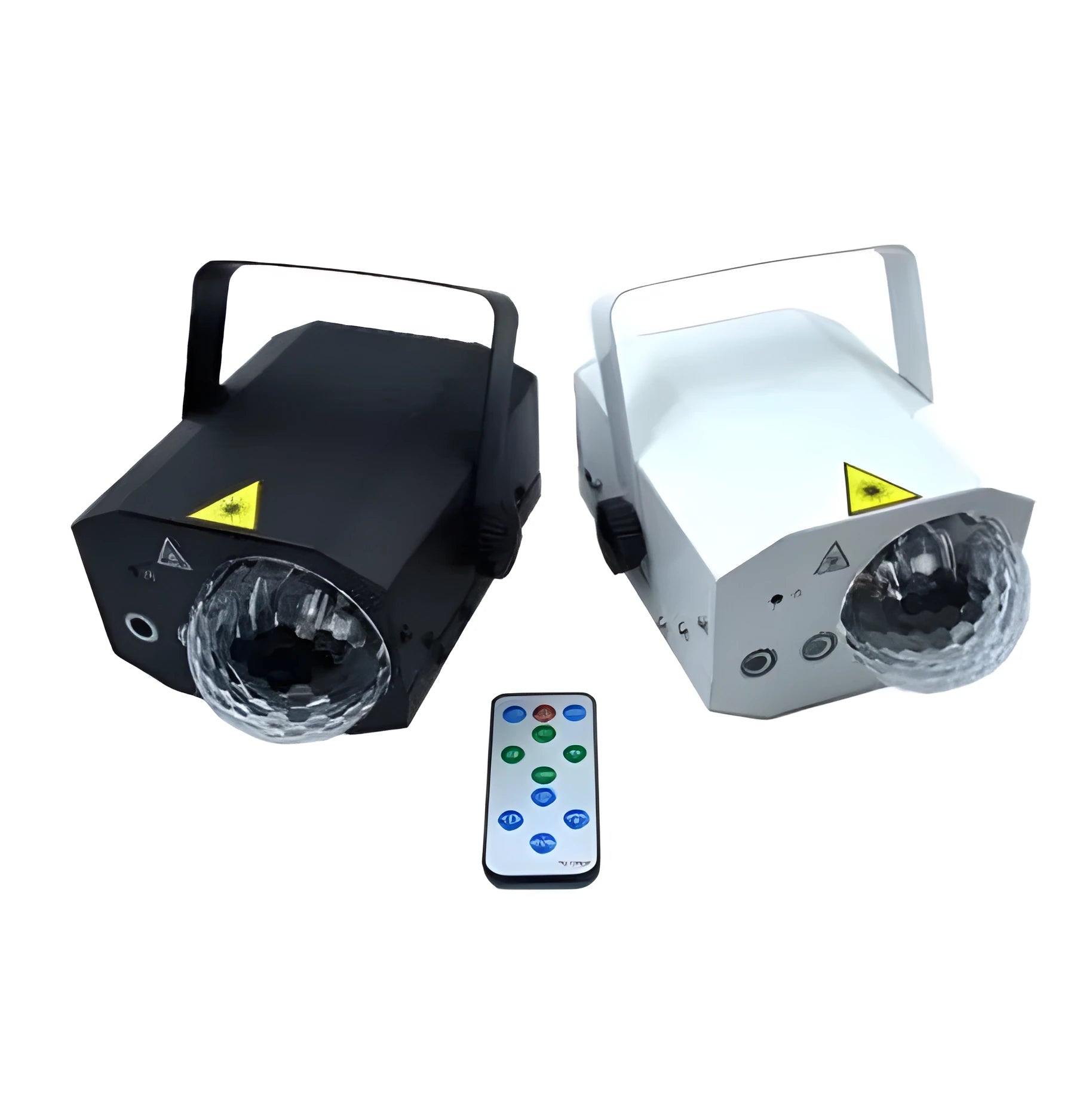 Black LED laser magic fan projection lamp with red and green laser lights for KTV and stage use