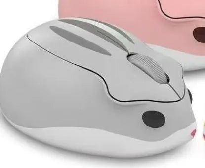 Wireless Bluetooth mouse in yellow, pink or grey colours with quiet click function