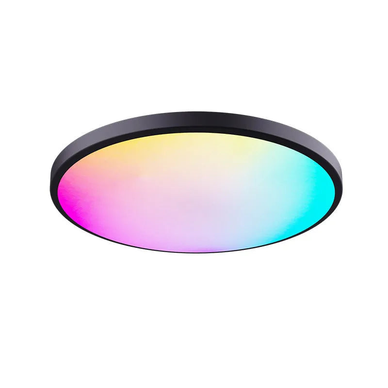 RGBCW intelligent Bluetooth ceiling lamp in black or white with app and remote control