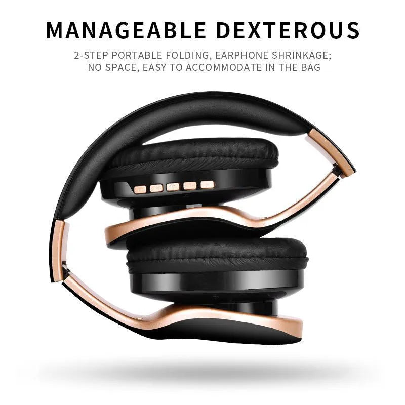 HobbyLane Bluetooth headset with 40mm driver in Black colour option on white background