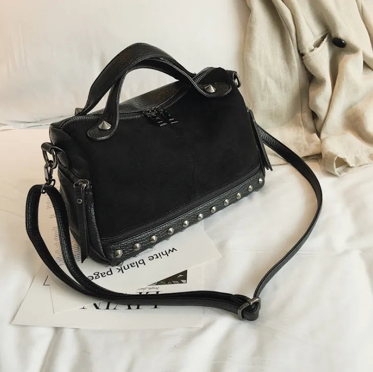 Women's large soft PU leather tote shoulder bag with zipper closure in neutral colour options