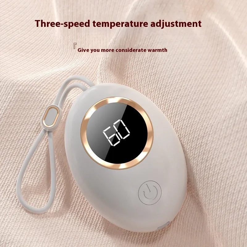 USB hand warmer with digital display in aluminium heat dissipation design