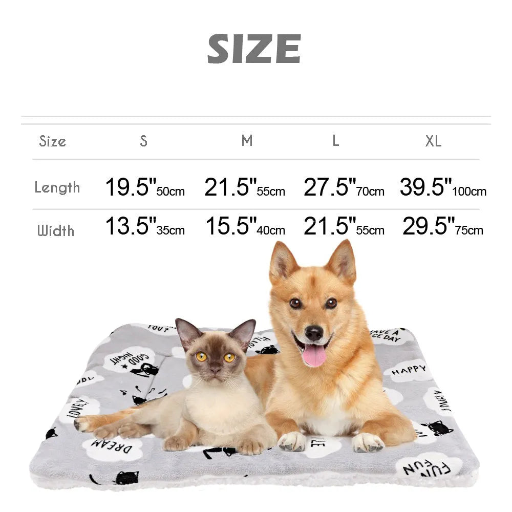 Pink lambskin pet blanket with cute cartoon design made from flannel and cashmere