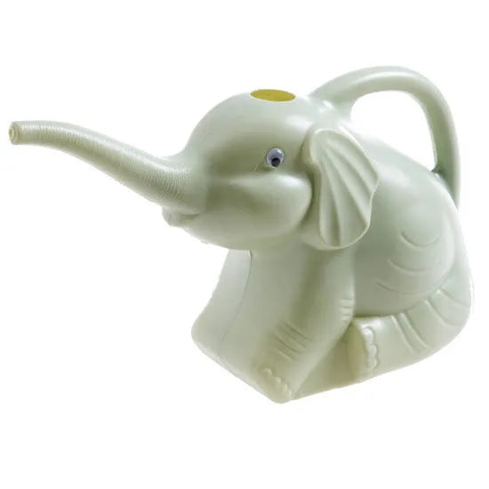Elephant-shaped pink children's watering can with long nozzle for garden watering