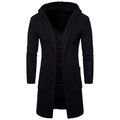 Mens wool blend cardigan sweater button front available in black and gray sizes L M XL XXL