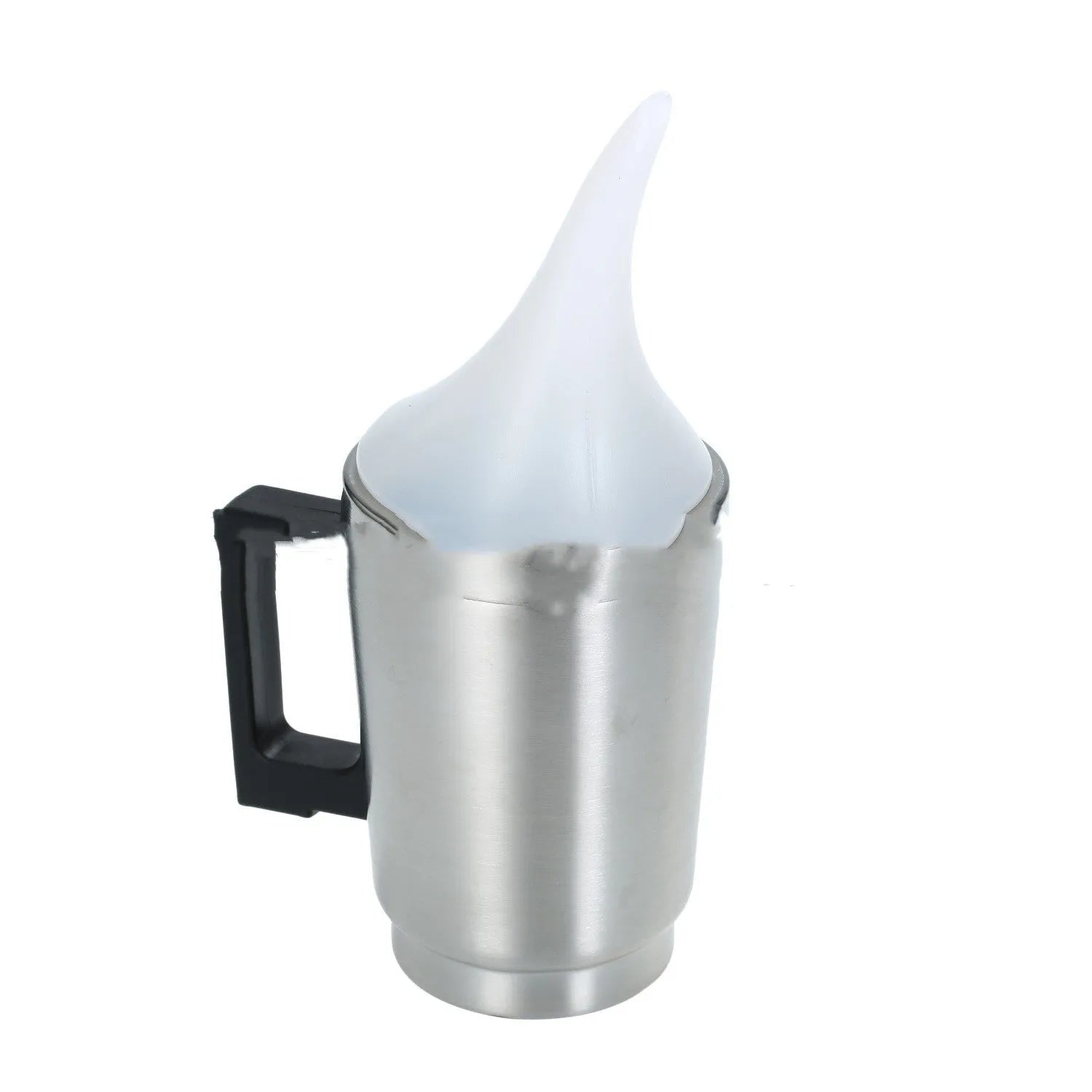 Stainless steel headlamp polishing cups and power adapters for car light restoration.