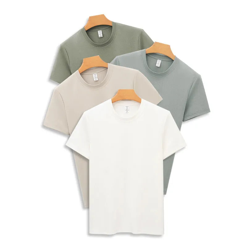 Men's anti-bacterial quick-dry short sleeve t-shirt in straight cut pullover style