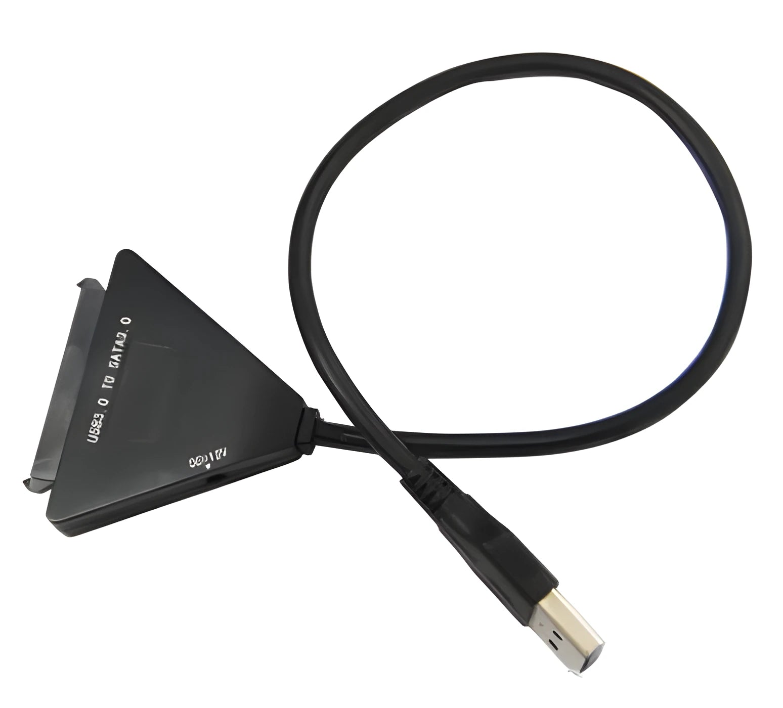 Black USB 3.0 to SATA 7+15 pin adapter cable for connecting hard drives externally to computer USB ports