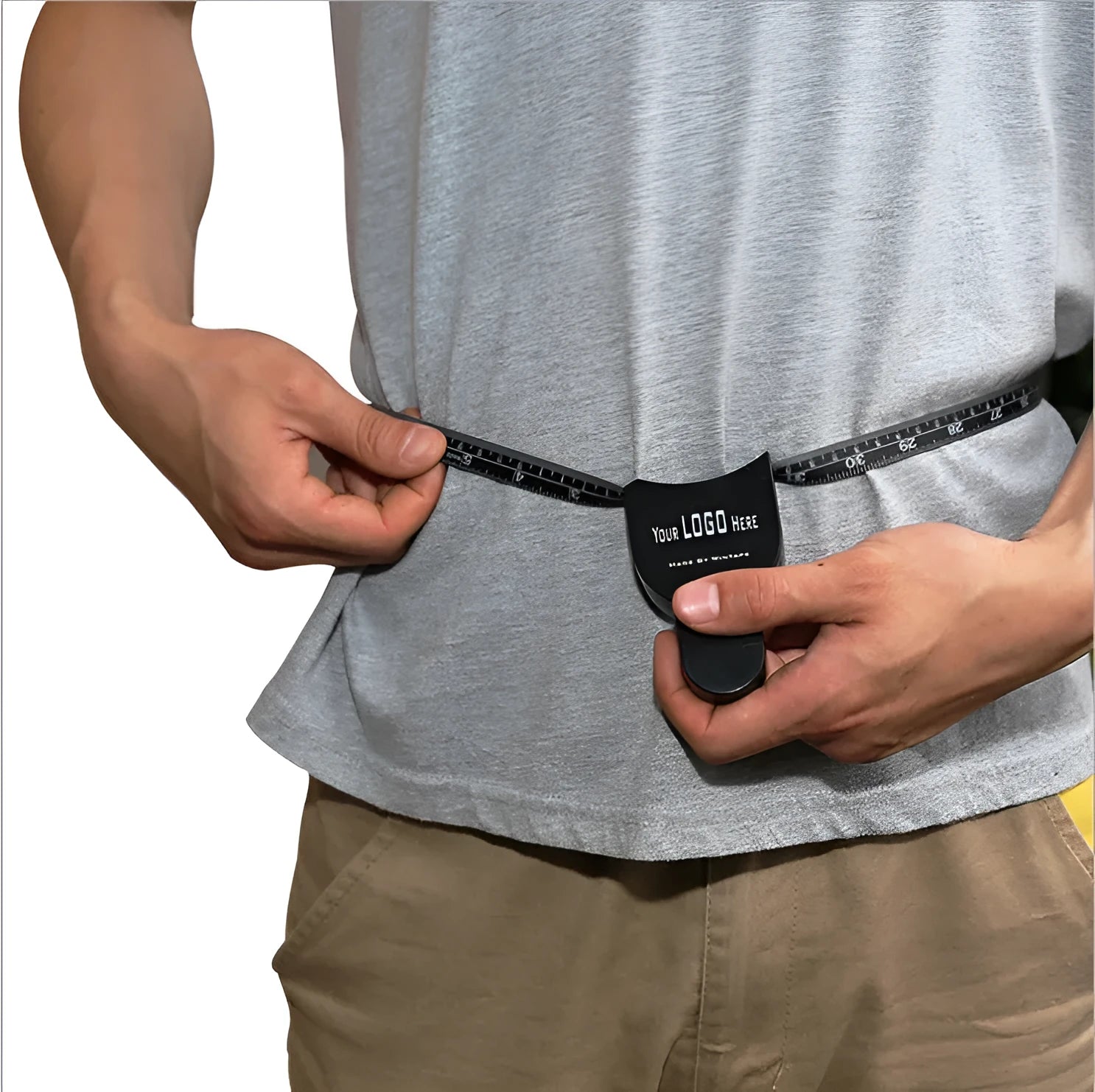 Black body fat caliper instrument for skinfold measurement with 0-70mm range