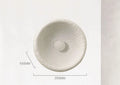Modern Japanese-style silent wall lamp with round resin shade in three size options