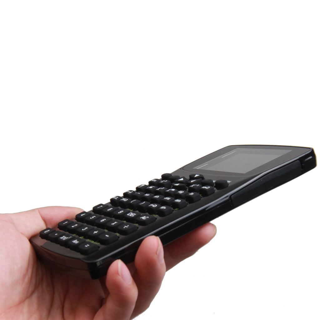 Black multifunctional e-book reader with 2.8cm screen showing multiple language options and attached adjustable strap
