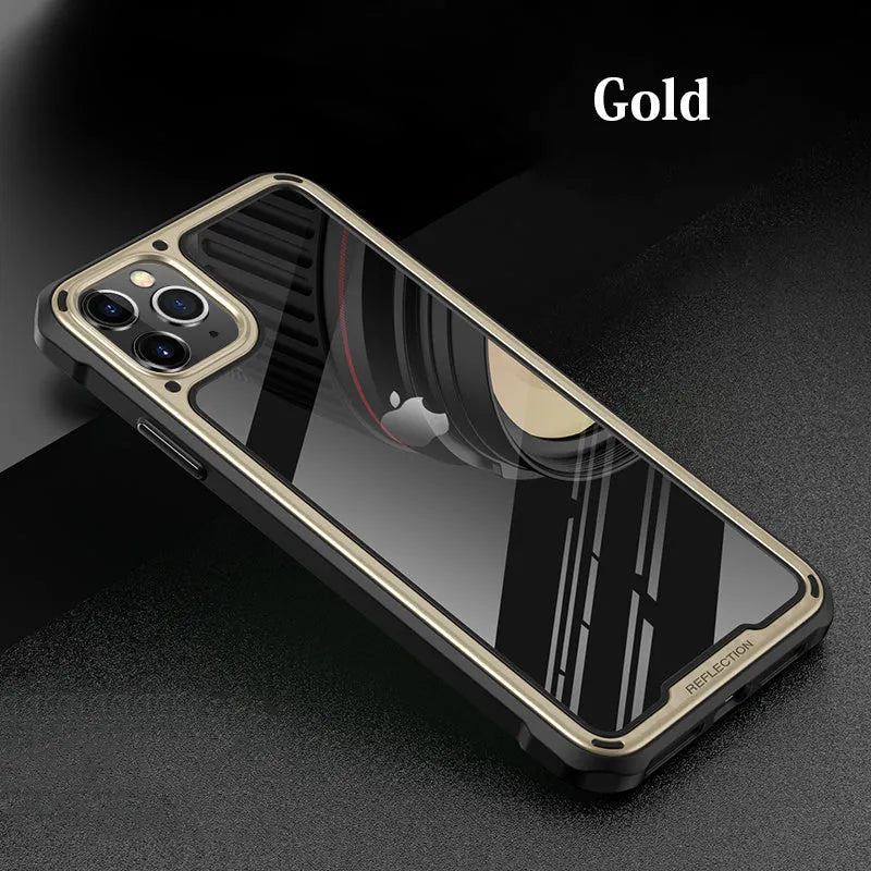 Transparent silicone mobile phone case for Apple iPhone 11 showing colour options