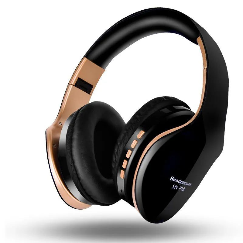 HobbyLane Bluetooth headset with 40mm driver in Black colour option on white background