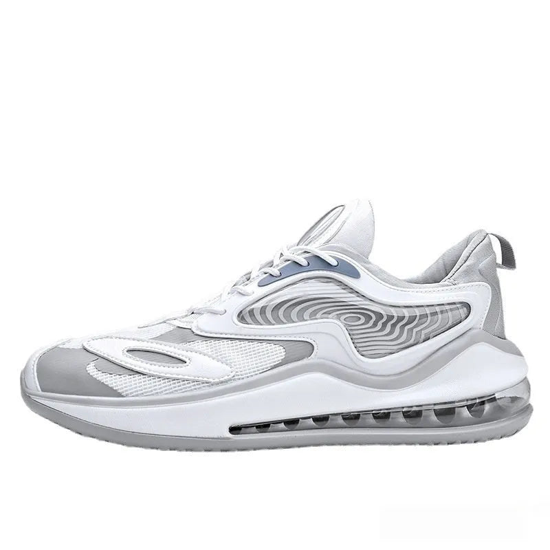Men's summer casual shoes with air cushion height enhancement in Space Black colour