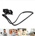 Baseus flexible mobile phone holder showing 360-degree rotation with shockproof bubble support for 4-10 inch devices