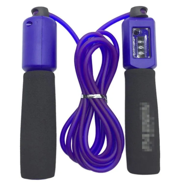 3-metre PVC fitness skipping rope with sponge grip handles in multiple colour options