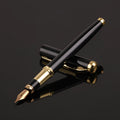 Metal fountain pen with 0.5mm iridium nib in red or black colour options