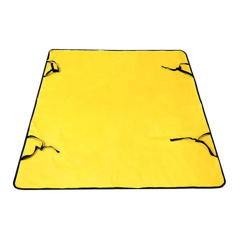 Car pet mat covering rear seat with water resistant cloth material in choice of colours and paw print designs